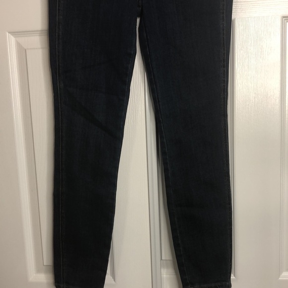 Free People Dark Wash Skinny Jeans 26 Button Fly - Picture 3 of 7